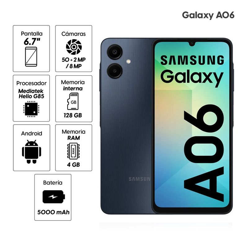 SAMSUNG A06 128GB EN CARTON